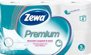 Zewa Premium Toilettenpapier 5-lagig (6 x 110 St.)
