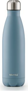 Blumtal Trinkflasche Edelstahl isoliert Thermosflasche 750 ml - Grau Blau - Auslaufsichere Trinkflasche Metall - BPA-freie Thermo Trinkflasche