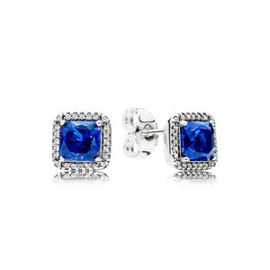 Pandora 290591NBT Ohrringe Zeitlose Eleganz Blau Sterling-Silber