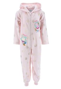 Peppa Wutz Pig Mädchen Schlafanzug Kinder Pyjama Overall Jumpsuit , Farbe:Rosa, Größe Kids:98