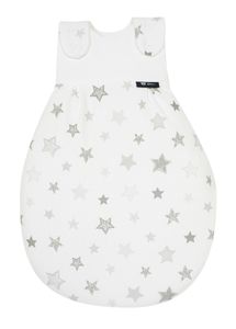 Alvi Baby Mäxchen Außensack Exclusiv, Größe:50/56, Design:Silver Stars Silbergrau 786-9