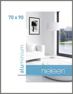Nielsen Aluminium Bilderrahmen Classic, 70x90 cm, Contrastgrau