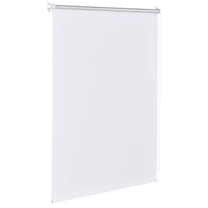 Seitenzugrollo 100x150 cm Weiß Fensterrollo klemmfix Verdunkelungsrollo Sonnen- und Lichtschutz ohne Bohren