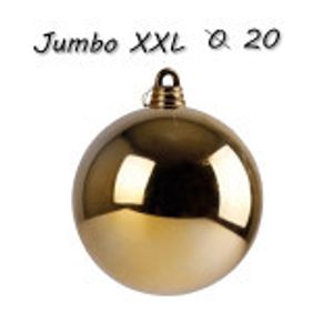 Vianočná Guľa Jumbo xxl ø 20 cm - zlatá Vianočná guľa