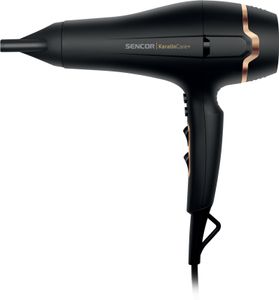 SENCOR SHD 8275BK Fén na vlasy, 3 teploty + studený vzduch (Cool Shoot), 2 rýchlosti + turbo, KeratinCare+, ionizačná funkcia, závesná slučka, tepelná poistka, výkon 2400 W