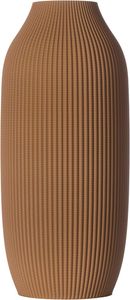 3D Vase Dekovase Stella XL 38cm Nachhaltige Deko Vase Pampasgras Trockenblumen Bodenvase Braun