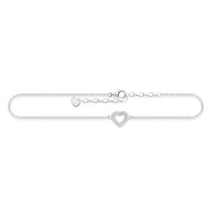 Thomas Sabo AK0007-051-14 Fusskette Damen Herz Sterling-Silber 27 cm