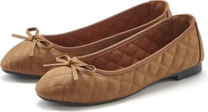 LASCANA Ballerina cognacfarben Größe 44