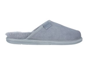 Vanuba - Pánske papuče Soay Modern Slippers Genuine Leather Lambskin Natural Wool M008 Grey, Veľkosť 44 EU