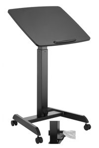 Schreibtisch-Sitz-Steh-Laptoptisch - Präsentationstisch - fahrbar - höhenverstellbar