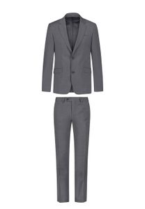 Couture-F Anzug Lorenzo aus hochwertiger Wollmischung silbergrau 25