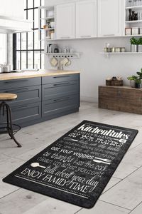 Conceptum Hypnose, Kitchen- Kitchen CHL, Bunt, Teppichläufer, 80 x 150 cm, 50% Samtgewebe / 50% Polyester