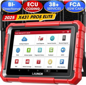 LAUNCH X431 PROS Elite kfz-Diagnosegerät Auto, Bidirektionales Vollsystem Diagnose Scanner, kfz-Scan-Tool mit 38+ Dienst, ECU-Codierung