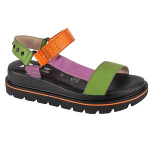 Rieker - Trekking Sandale modisch, Größe:40, Farbe:mistel/sorbet/kuerbis 90