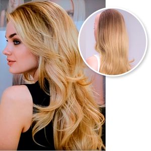 Halbe Perücke - Damen Gewellt Perücke Langhaarperücke Gelockt Perücken Cosplay Wig