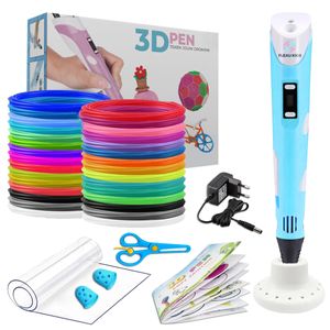 Fleau Kids 3D pero startovací balíček modré XL - 75 vláken - 15 barevných náplní + příklady + 12V nabíječka - Řemeslo a kreslení - Děti