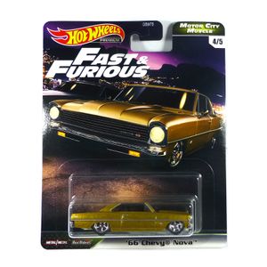 Hot Wheels GBW75-72 Chevrolet Nova gold metallic - Fast & Furious Maßstab 1:64