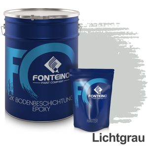 2K Epoxidharz Bodenbeschichtung Bodenfarbe Epoxy Garage Farbe Lichtgrau – 5Kg