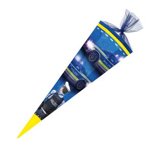 Schultüte / Zuckertüte / 85cm / eckig / "Polizei"