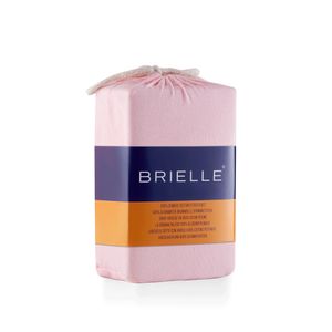 Brielle Kinder Premium Jersey Spannbettlaken  Spannbetttuch 100% gekämmte Baumwolle 145 g/m²  Oekotex Zertifiziert 70x140 bis 15 cm Matratzenhöhe Hellrosa
