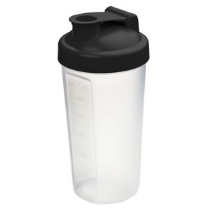 Shaker "Protein" schwarz/transparent