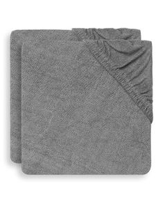 Jollein Baby Wickelauflagenbezug 75 x 85 cm Storm grey (2pack) Wickelauflagenbezüge 85% Baumwolle, 15% Polyester Wickelauflagen