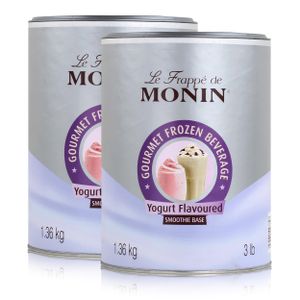 Monin Frappé-Pulver Yogurt Flavoured Joghurt 1,36kg Smoothies Slushes (2er Pack)