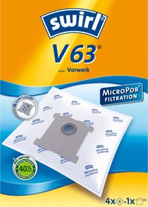 Swirl V 63 Staubsaugerbeutel Staubbeutel Microvlies für Vorwerk