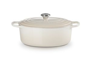 LE CREUSET Bräter aus Gusseisen 31 cm Meringue