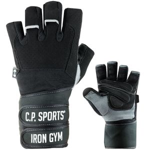 Profi-Gym-Doppelbandagen-Handschuh, maximaler Schutz, hoher Tragekomfort, L