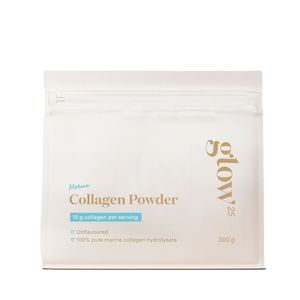 Glow25® Marine Collagen Pulver [300g] - Perfekte Löslichkeit - Fisch Kollagen - Bioaktives Kollagen Hydrolysat - Natur