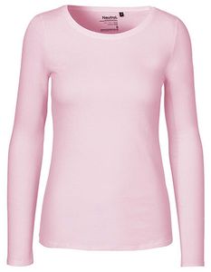 Neutral Damen T-Shirt langarm O81050 light pink M