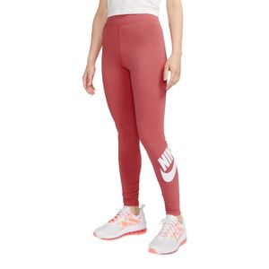 NIKE Damen Sporthose Fitnesshose Sportswear Essential Leggings, Farbe:Rosa, Größe:L, Artikel:-622 archaeo pink / white