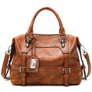 Frauen Multi-Taschenhand-Handtasche Brieftasche Top Griff Crossbody Bags Kunstleder Große Kapazität Satchel,Farbe:Braun