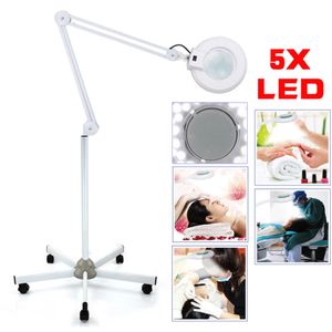 Lupenlampe 5 Dioptrien Lampe LED Lupe f Kosmetikstudio Lupenleuchte auf Stativ 