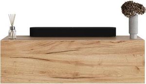 Planetmöbel Flur Möbel Garderobe Hängeschrank 1x 100 cm gold eiche, Wandgarderobe hängend oder stehend