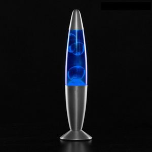 GKA tolle Magma Lava Lampe blau Lavalampe Tischlampe Tischleuchte 34 CM