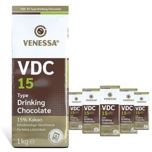 VENESSA VDC15 Instant Trinkschokolade 5 x 1kg Automatengeeignet 15% Kakaoanteil
