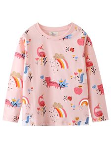 Mädchen Cartoon Kindermotive Gedruckt Bluse spielen Crew Neck Pullover süßes Langarm T-Shirt ,Farbe:Rosa,Größe:4t (90-100) Mädchen Cartoon Kindermotive Gedruckt Bluse spielen Crew Neck Pullover süßes Langarm T-Shirt ,Farbe:Rosa,Größe:4t (90-100)