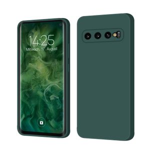 Hülle für Samsung Galaxy S10 Case Cover Bumper Silikon Softgrip Schutzhülle Farbe: Grün