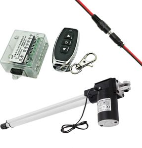 Lineárny elektrický pohon DC 12V 6000N, 300mm s diaľkovým ovládaním a káblom