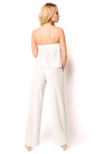 Kombi-Set Bandeau Top und Hose, Farbe: Weiß, Größe: XL