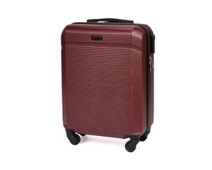 Cestovní kufr Solier z tvrdé skořepiny, kabinové zavazadlo, příruční zavazadlo, kabinový kufr ABS S 35L hnědý
