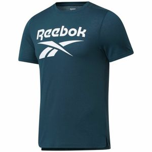 Kurzärmliges Sport T-Shirt Reebok Workout Ready Supremium Blau Größe: S