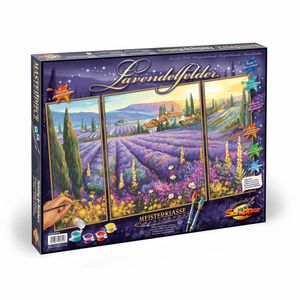 Noris Spiele Malen nach Zahlen - Lavendelfelder (Triptychon); 609260604