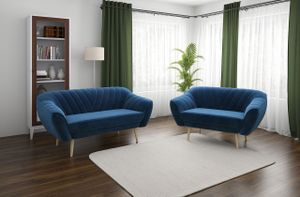 Couchgarnitur - Sofa MIA - 3 2 - Dunkelblau