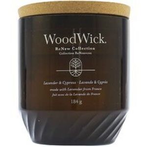 WoodWick Duftkerze Large - ReNew - Lavendel & Zypresse - 13 cm / ø 9 cm