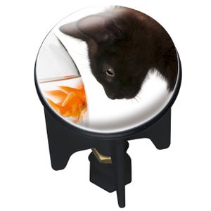 WENKO Pluggy® Waschbecken Stöpsel Abfluss Stopfen CAT Katzen Bad Gäste WC Küchen