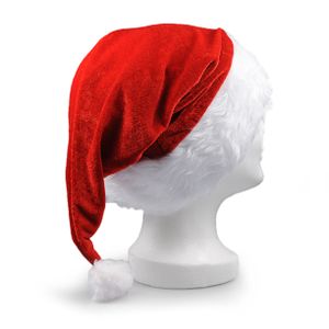Nikolaus-Mütze mit Pelzrand, in rot – weiß, Weihnachtsmütze, Weihnachtsmann, Wintermütze, Mütze, Weihnachten, Winter, Xmas