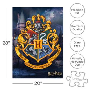 Aquarius Harry Potter Puzzle Hogwarts Logo (1000 Teile) NMR65347